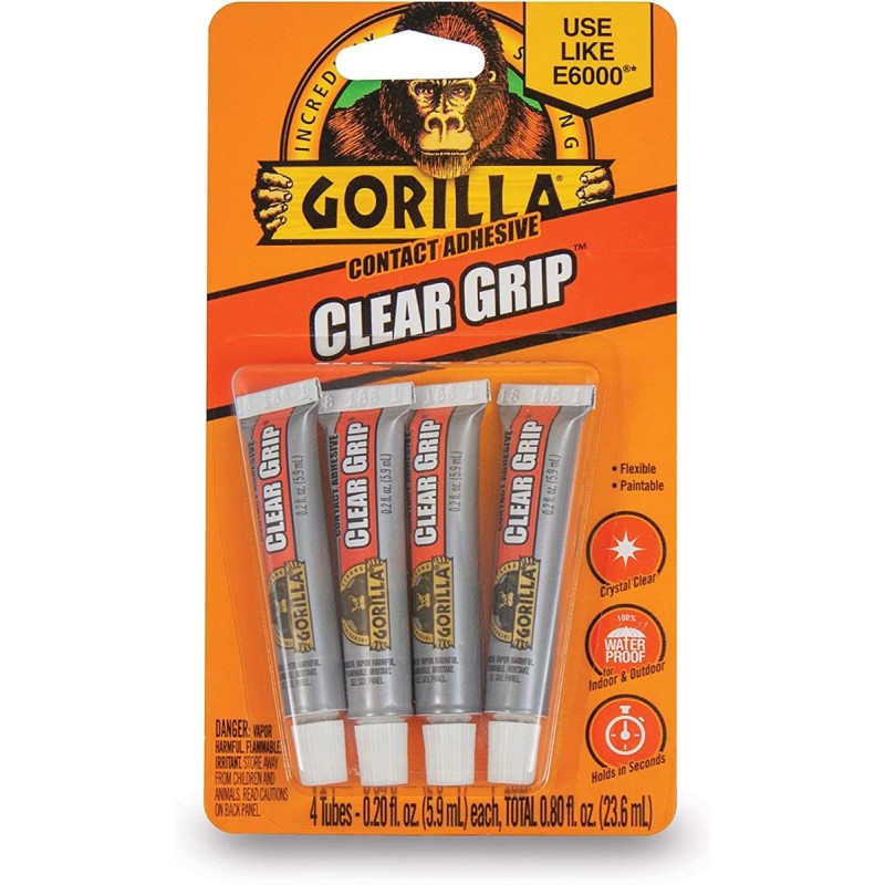 Gorilla clear grip 4 Pack 0.2OZ