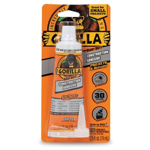 Gorilla Heavy Duty Construction Adhesive 2.5 Oz - HM0536