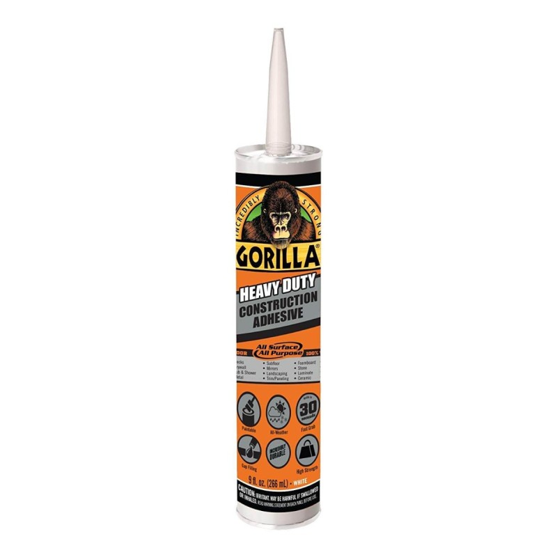 Gorilla Heavy Duty Construction Adhesive 9 Oz HM0537