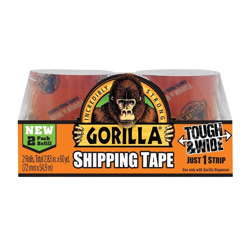 Gorilla Packing Tape 2 Refill Pack 72mm x 27m - HM0545