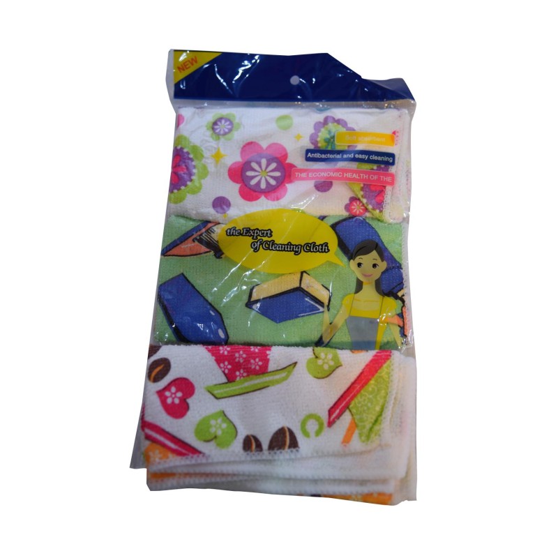 BKR® Microfibre Cloth 3 PCS-HM0177 (Buy 1 Get 1 Free)