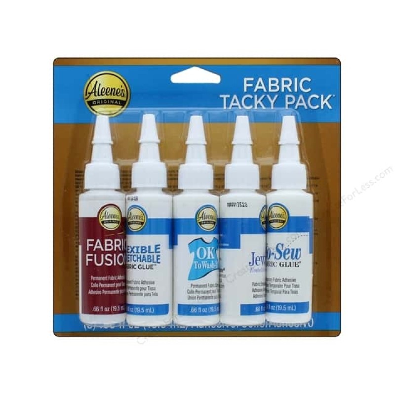 Aleene's Try Me Size Fabric Tacky Pack 5/Pkg-.66oz - HM0376 