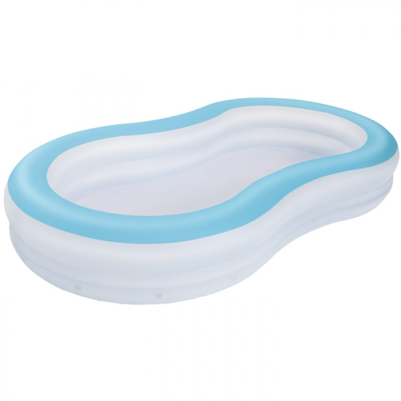 Bestway Color Wave Kids Swimming Pool – Inflatable Backyard Water Fun with LED Lights & Wave Generator – HM0460