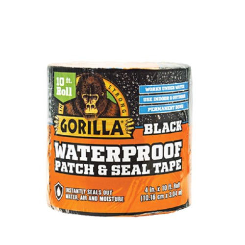 Gorilla Waterproof Patch & Seal Tape 4 inches x 10 Feet Black HM0628