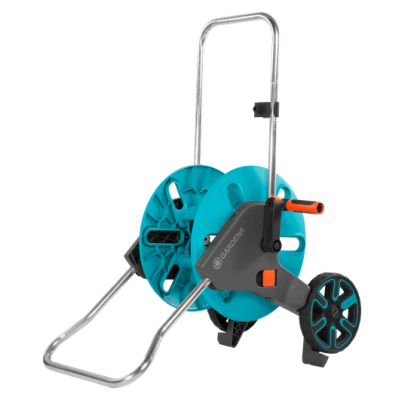 GARDENA 18511-20  AquaRoll M Storage Saving Frost Proof Hose Reel With Wheels 