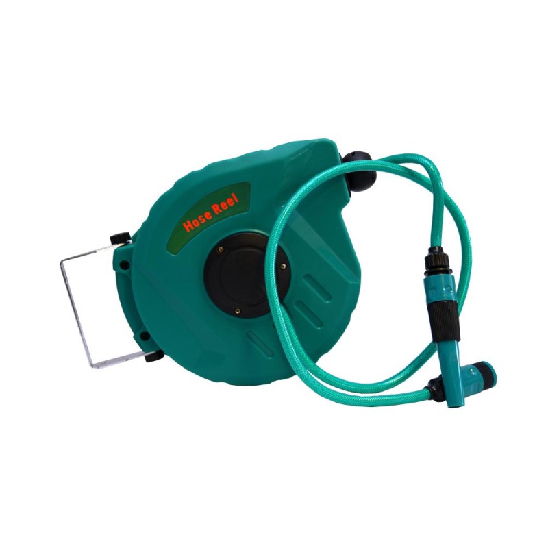 BKR® Automatic Pull & Release Hose Reel with 10 Meter Pipe Set for Washing & Watering-LG0018