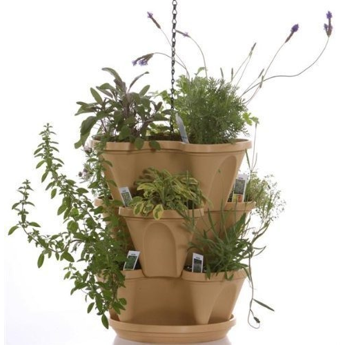 Malhotra Plastics Stack A Pot Hanging Planter Set 5 Pcs- LG0110