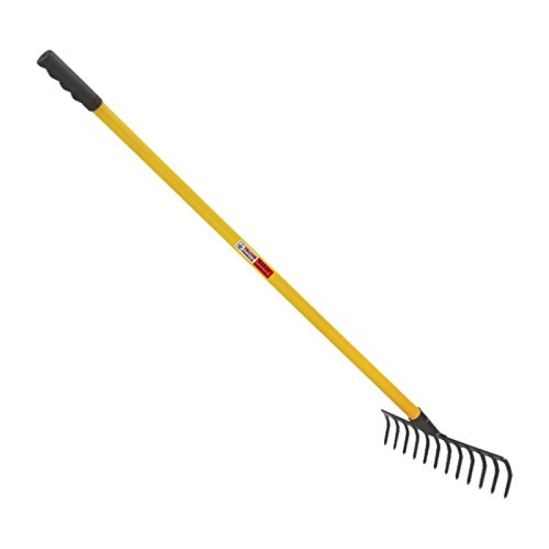 Falcon FRWH-16 Steel 16-Teeth Garden Rake with Steel Handle (Multicolor) - LG0509