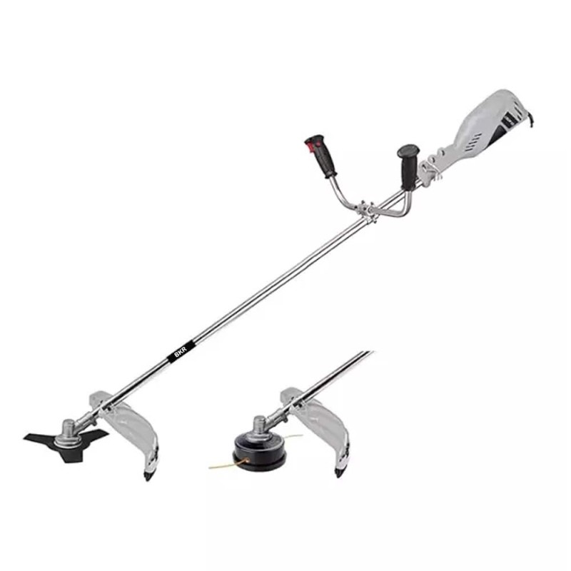 BKR® BC-1400 1400W Electric Brush Cutter with Bike Handle, 380mm Cutting Width, Heavy-Duty Copper Winding Motor, 1ft Wire Length, 6-Month Manufacturer Warranty LG0573