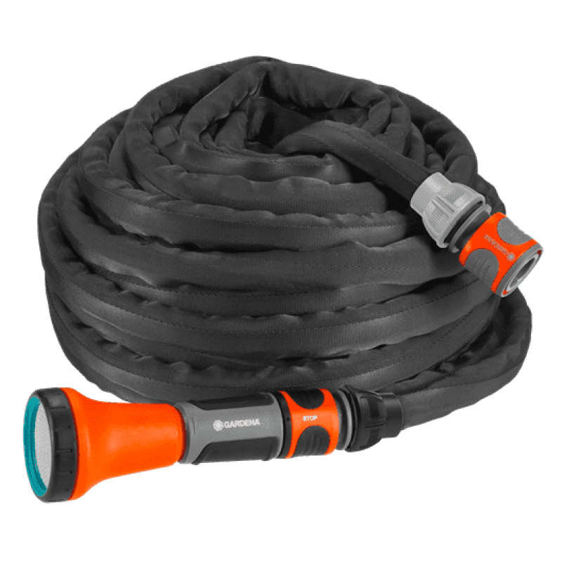 GARDENA 18425-20 Textile Hose Liano Flexible and Robust Fabric Garden Hose Pipe 10 mtr 