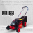 BKR® Petrol Power Rotary Lawn Mower 18 Inches 5.5hp Engine with Rear and Side Discharge Self Propelled LG0616