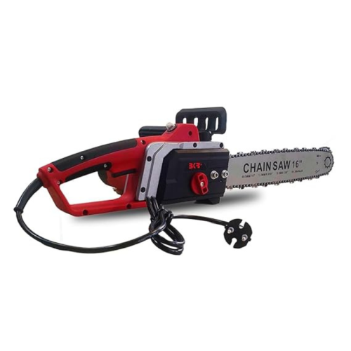 BKR® 2200W Electric Chain Saw with 16-Inch Precision Blade, 405mm Cutting Capacity, High-Performance Copper Motor Armature, 4800 RPM speed, Low Vibration LG1030