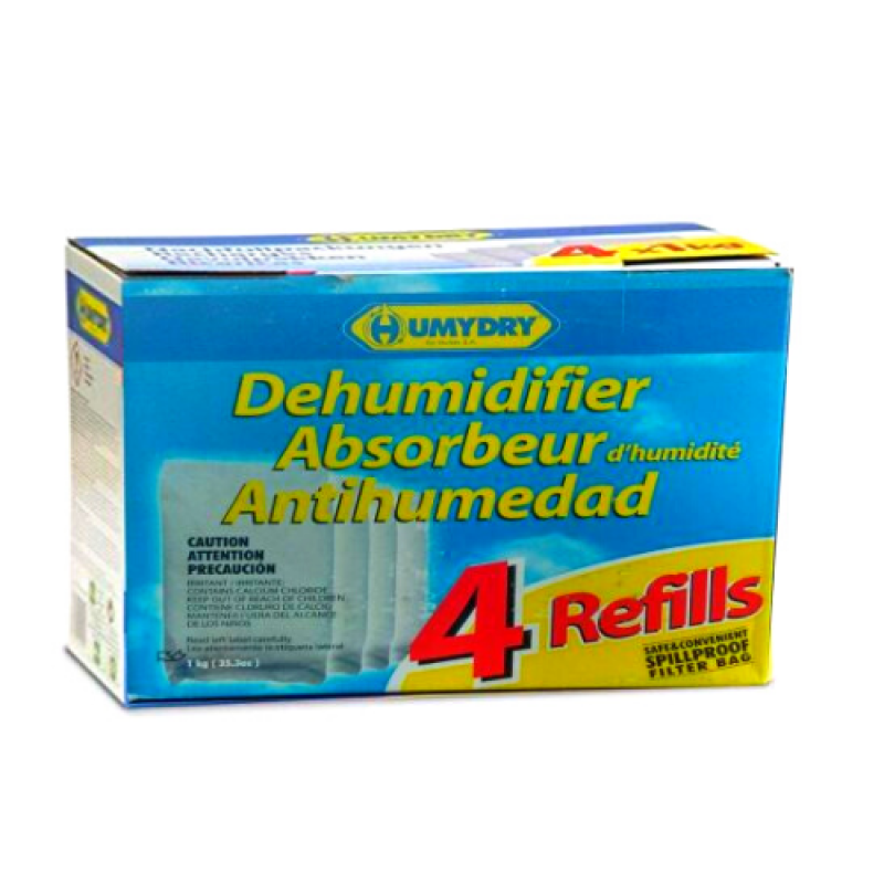HUMYDRY Moisture Absorber Refill Pack Magnum 4 X 1 Kg Made In Spain - HM0232