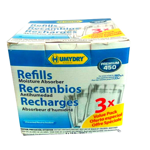 HUMYDRY Moisture Absorber Refill Pack Premium 450gm Made In Spain HM0231