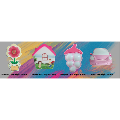 BKR Flower LED Home Decoration Night Lamp-Red-4