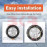 BKR Snow Chain Carbon Steel 16mm for Fortuner, Thar Roxx, Thar 2024, Scorpio N, Gurkha, Rubycon, HILUX also for 16" & 17" -18" Tyres- FREE 2 bungee ropes with 1 pair of gloves for extra grip! CA0150/490