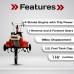 BKR® Heavy-Duty 4 Stroke 7.0 HP Petrol Inter-Cultivator SC90-111 Powerful Performance LG0591