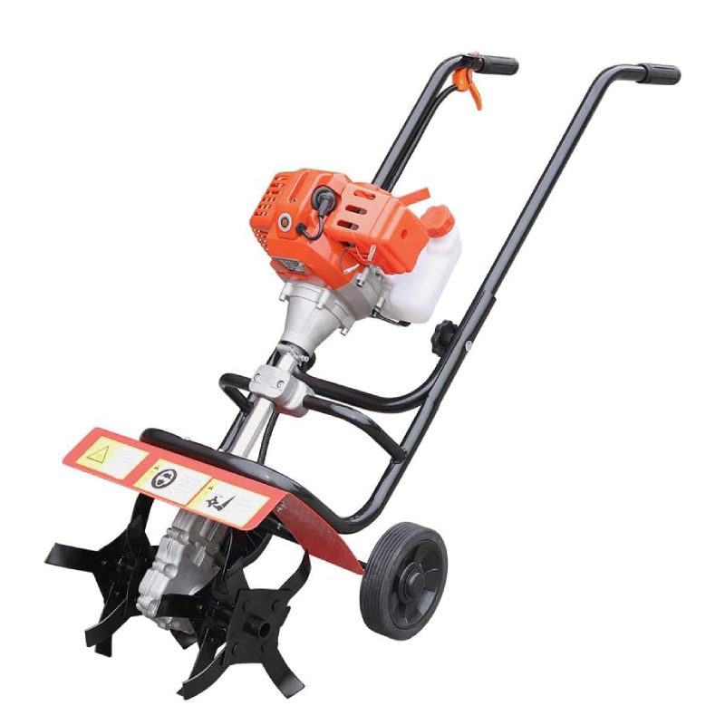 BKR ® Simplify Farming Garden Mini Hand Push Tiller/Cultivator 52cc with 2 Stroke and 2.4 HP Power, Maximum Power of 1.45kw at 7000 RPM LG0566
