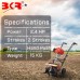BKR ® Simplify Farming Garden Mini Hand Push Tiller/Cultivator 52cc with 2 Stroke and 2.4 HP Power, Maximum Power of 1.45kw at 7000 RPM LG0566