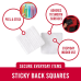 VELCRO® Brand Sticky Back Squares White Color | 32 Sq. 7/8" (2.2cm) ‒ Self-Adhesive Hook & Loop Mounting Squares for Home, Office & Classroom Organization HM0748