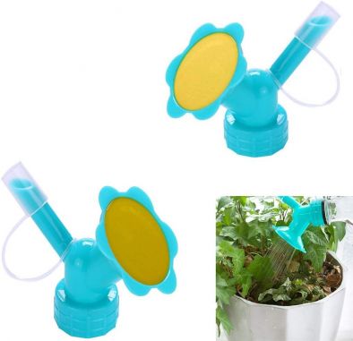BKR® Bottle Cap Sprinkler, Plastic Dual Head Bottle Watering Spout, Bottle Watering Spout Bonsai Watering Can for Indoor Seedlings Plant, Garden Tool (4 Packs) – LG0382 