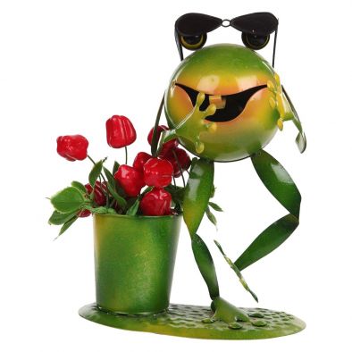 Frog Metal Pot for home decor