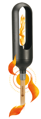 GARDENA 11360-30 ClickUp  Torch Fireplace with Handle