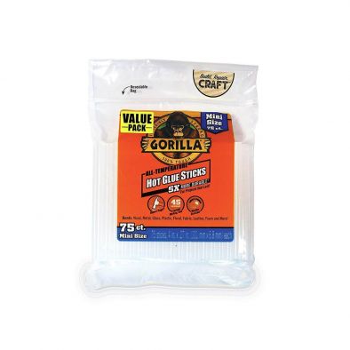 Gorilla Hot Glue Sticks 4 in Mini 75
