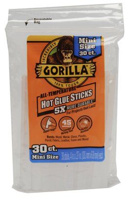 Gorilla Hot Glue Sticks 4 inch Mini