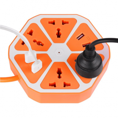 Extension Socket with 4 plug and 4 usb ports – HM0403
