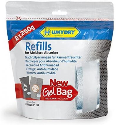 Humydry 3D Hanging Bag Cupboard Refill Pack of 2 Made In Spain