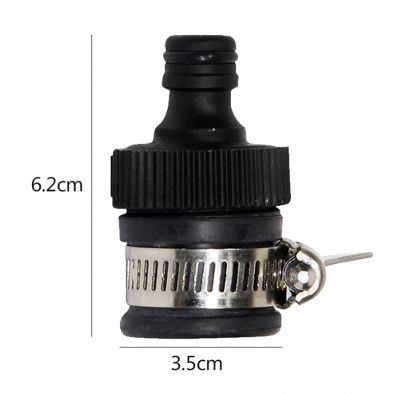 BKR® Garden Hose Tape Adapter BLACK Pack Of 2 pcs– LG0356 