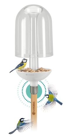 GARDENA 11380-30 ClickUp Bird Feeder with Handle