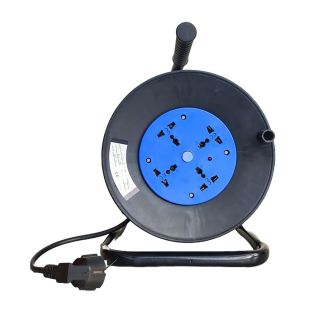 BKR® Electric Cord Reel With 15 Meter Wire & 4 Socket