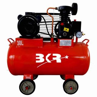 BKR® Iron Portable Air Compressor with Induction Motor (with Motor, 30 LTR)