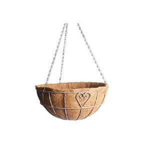 BKR® Metal Hanging Planter Basket With Natural Coco Liner