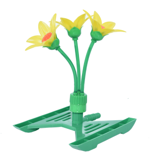 BKR® Plastic garden decorative rotary flower sprinkler with base