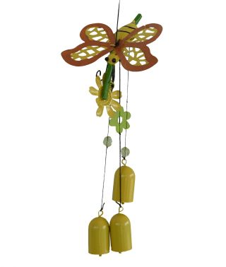 Decorative wind chime butterfly design
