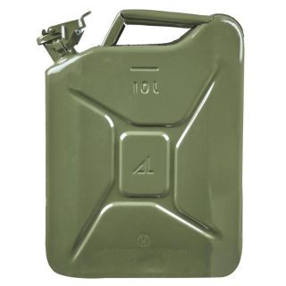 BKR 10 Liter Green Metal Jerry Can